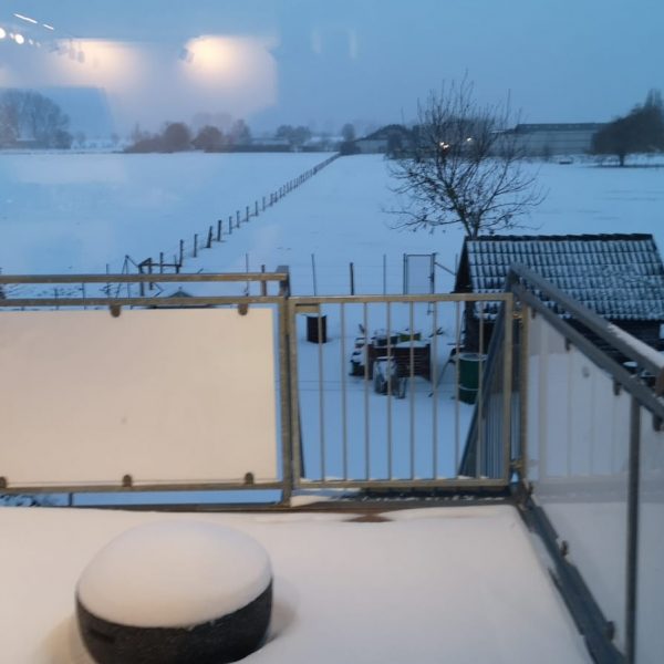 Aussicht vom Balkon (Winter)